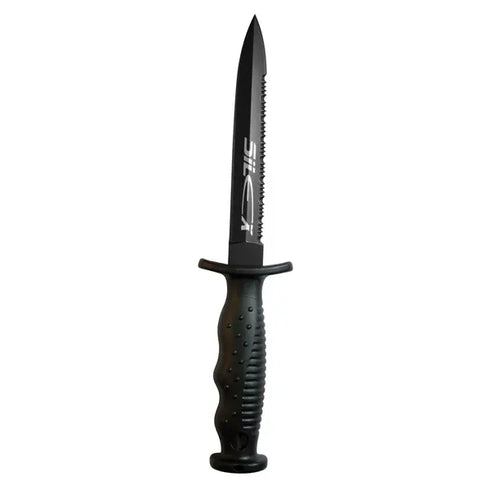 Epsealon Silex long dive knife, black