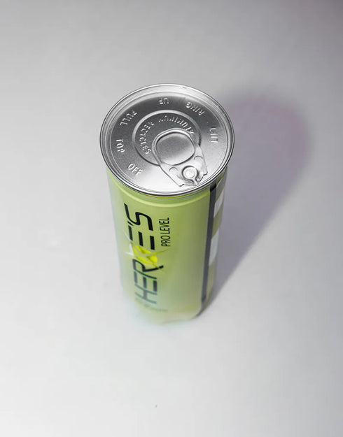 Heroe's Pro Level padel ball tube, top view