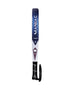 Heroe's Maniac 2025 Padel Racket in white, blue and purple, side view