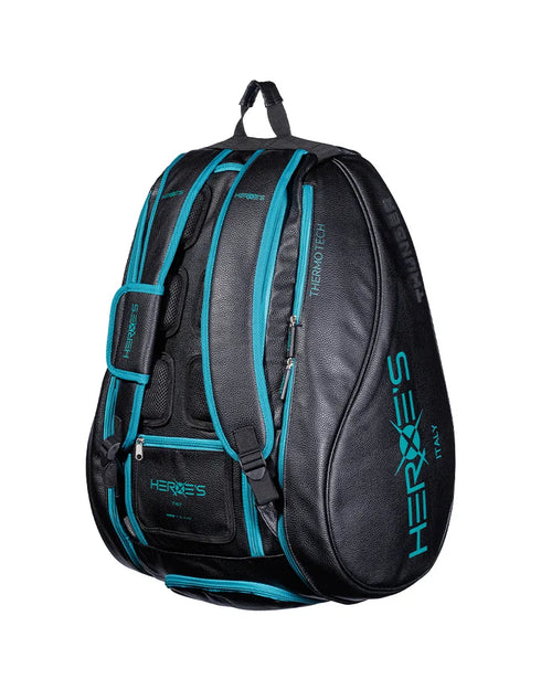 Heroe's Thunder Futura padel bag in black and tiffany, second view