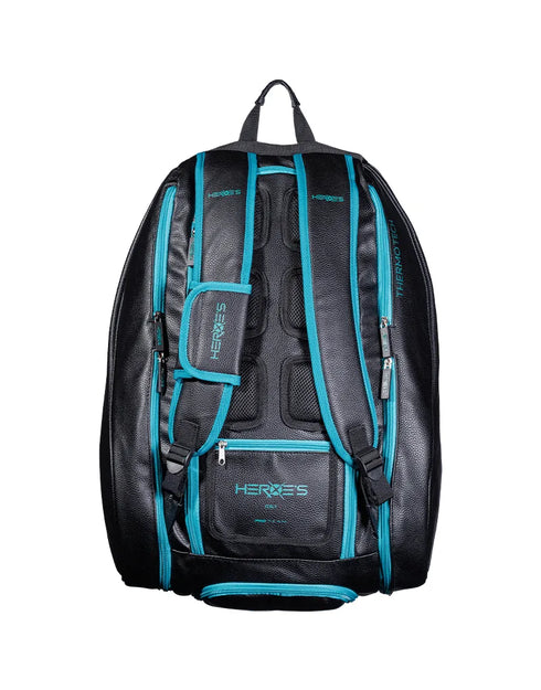 Heroe's Thunder Futura padel bag in black and tiffany, third view