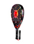 Heroe's Predator LTD Hydrogen Padel Racket in black and red, angled view