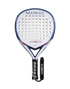 Heroe's Maniac 2025 Padel Racket in white, blue and purple, front view