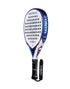 Heroe's Maniac 2025 Padel Racket in white, blue and purple, side view