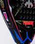 Heroe's Predator PWR 2025 Padel Racket in pink and blue, close-up detail