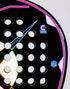 Heroe's Predator PWR 2025 Padel Racket in pink and blue, close-up detail