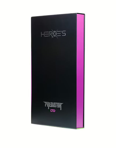 Heroe's Predator LTD 2026 Padel Racket presentation box, side