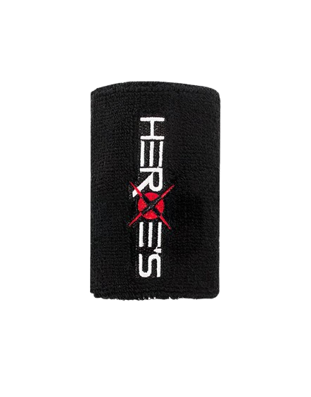 Heroe's terry cloth wristband, black