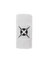 Heroe's terry cloth wristband, white