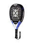 Heroe's Patriot Hyper 2024 Padel Racket in blue and black, angled view