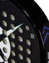 Heroe's Patriot Hyper 2024 Padel Racket in blue and black, close-up detail
