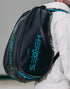 Heroe's Thunder Futura padel bag on the shoulder, lifestyle