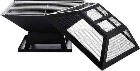 Bad Axe The Chopping Block Firepit - Functional & Stylish Firepit with Prep Surface