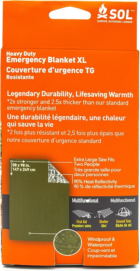 SOL Heavy Duty Emergency Blanket
