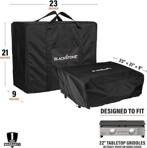 Blackstone 22" Tabletop Griddle Cover and Carry Bag - Durable Storage Solution