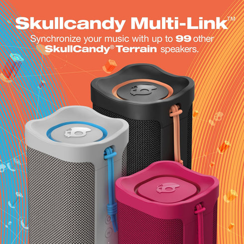 Skullcandy Terrain XL Wireless Bluetooth Portable Speaker – Rugged, Waterproof, and Loud Speaker for Outdoors
