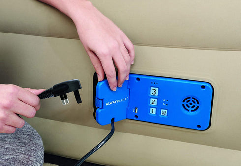 Bestway Queen Airbed with AC Pump 203x152x51 - Elevated Queen Bed with Built-In Pump