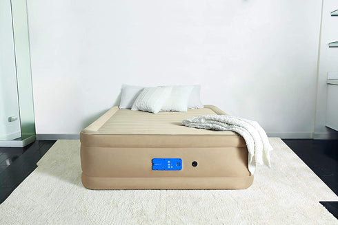 Bestway Queen Airbed with AC Pump 203x152x51 - Elevated Queen Bed with Built-In Pump