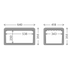 Dometic Cool-Ice 42 dimension drawing in millimetres