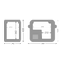 Dometic CFX3 25 dimension drawing in millimetres