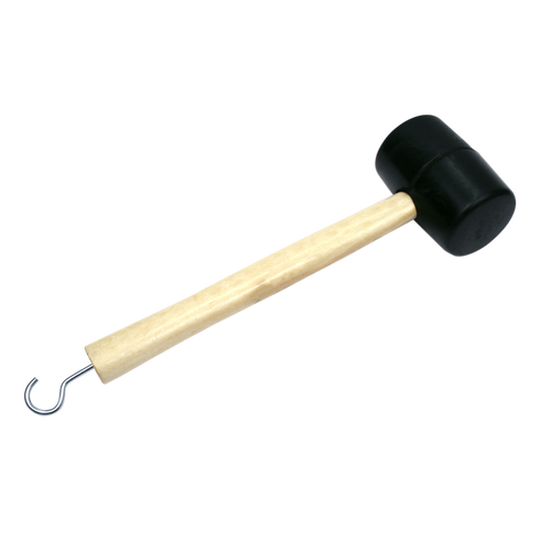 Coghlan's tent peg mallet with rubber head and wooden handle