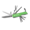 Coghlan's 11 function camp knife with tools open, green, product shot