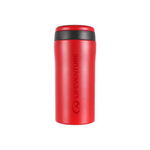 Lifeventure Thermal Mug 300 ml, Matt Red, front view
