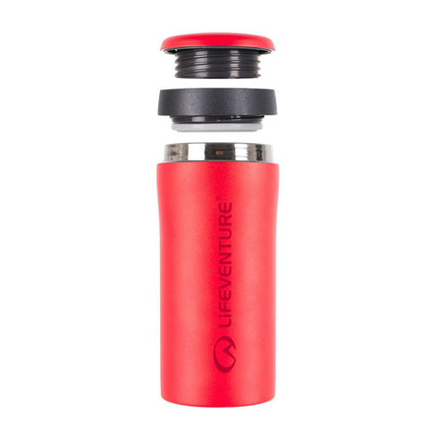 Lifeventure Thermal Mug, Matt Red, side view