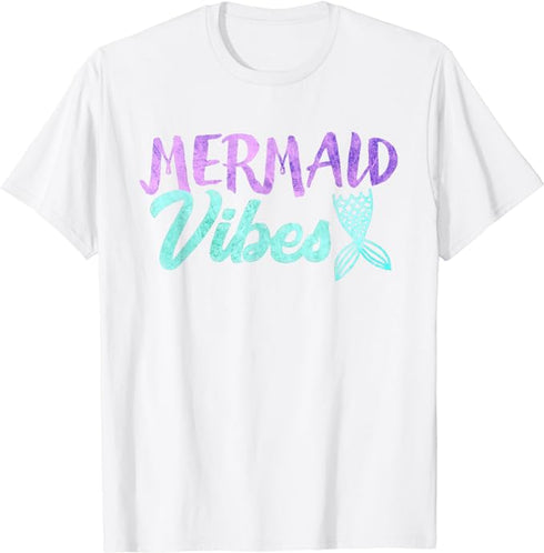 Mermaid Vibes Tee Fun Graphic Tee for Beach and Watersports