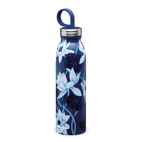 Aladdin Chilled Thermavac Style Water Bottle 0.55 L, Lotus Navy, front view