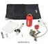 Primus OmniLite Ti kit contents with pouch, bottle and windscreen