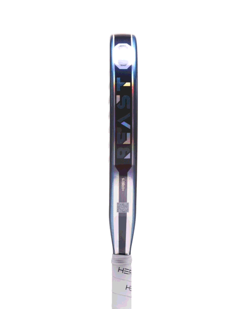 Heroe's Beast 2025 Padel Racket in blue and teal, 360 view