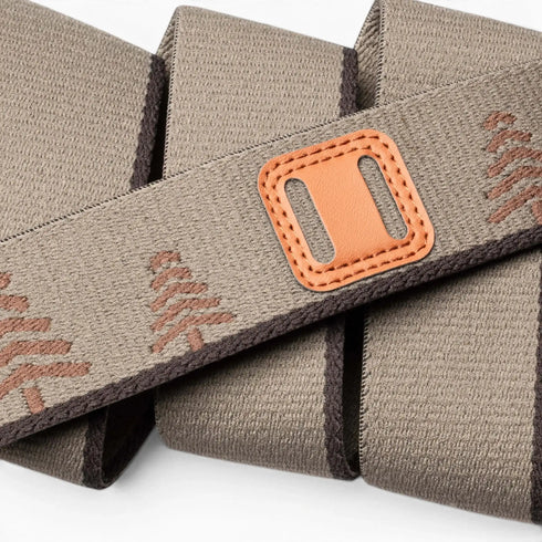 Arcade Blackwood stretch belt, Dunes/Bay, webbing detail