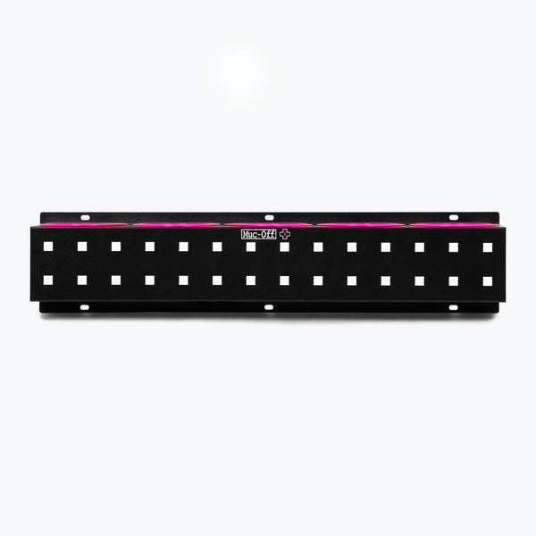 Muc-Off Bottle and Detailing Storage Rack, wall mounted