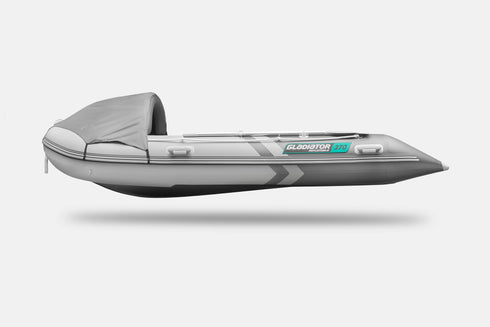 Inflatable boat GLADIATOR C370AL - 5 Persons - Light Grey & Dark Grey