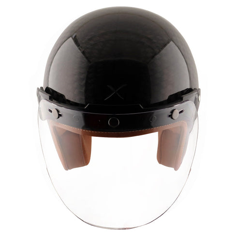 Axor Jet Carbon Big Checks Helmet With Bubble Visor
