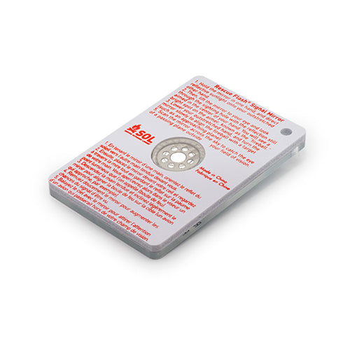 SOL Rescue Flash Floating Signal Mirror - Emergency Signaling Tool