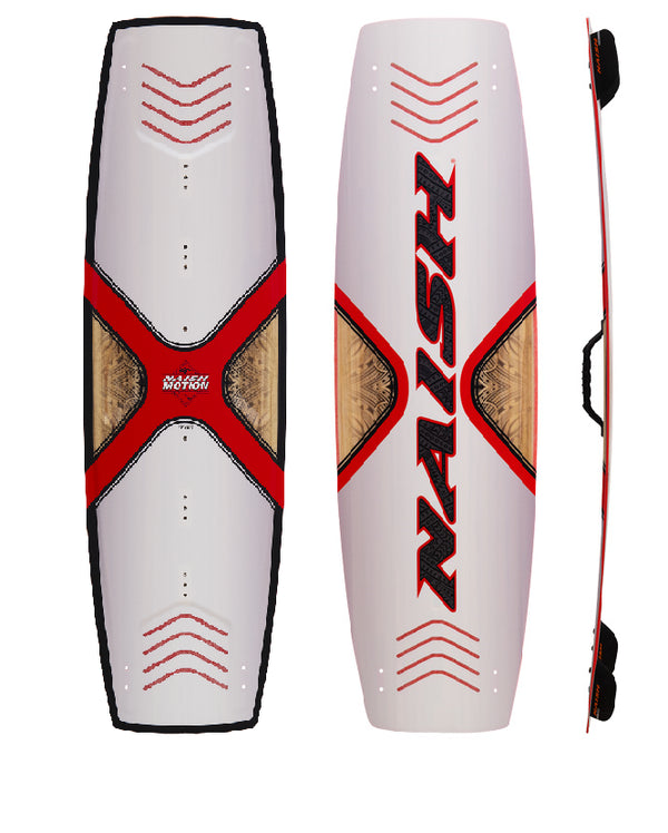 Naish Motion S26 138cm kiteboard, an all-around freeride twintip board size, suitable for riders of various skill levels.