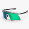Scicon Aeroshade 2.0 Titanium cycling sunglasses, White Matt, Multimirror Green lens
