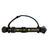 Ledlenser H9R Pro rechargeable headlamp, black/yellow, side view with tilting head