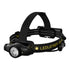 Ledlenser H9R Pro rechargeable headlamp, black/yellow, product shot on white
