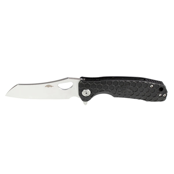 Honey Badger Wharncleaver Knife Medium, a balanced, versatile folding knife with a unique cleaver-style tip.