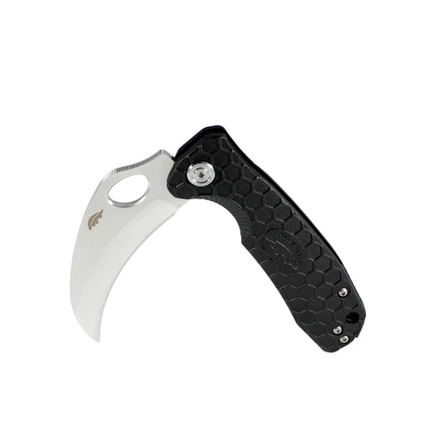Honey Badger Claw Small hawkbill folding knife, S, Black, Plain, side view