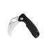 Honey Badger Claw Small hawkbill folding knife, S, Black, Plain, side view