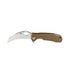 Honey Badger Claw Small hawkbill folding knife, S, Tan, Plain, side view