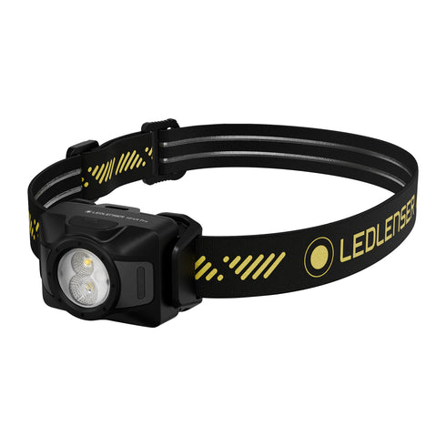 Ledlenser HF4R Pro rechargeable headlamp, black, product shot on white