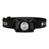 Ledlenser HF4R rechargeable headlamp, black, front view on white