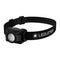 Ledlenser HF4R rechargeable headlamp, black, product shot on white
