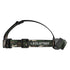 Ledlenser HF6R RGB rechargeable headlamp, camo, side view with tilting head