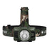 Ledlenser HF6R RGB rechargeable headlamp, camo, front view on white